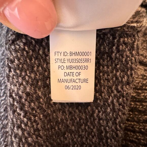 Urban Pipeline Black Gray Burgundy Sweater Size Men's Large - Picture 8 of 10